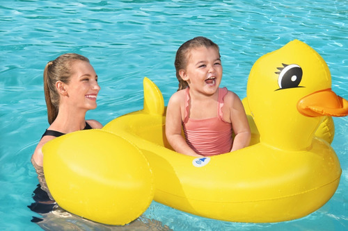 Silla Inflable Funspeakers Duck Para Bebe Mod.34151 Color Amarillo