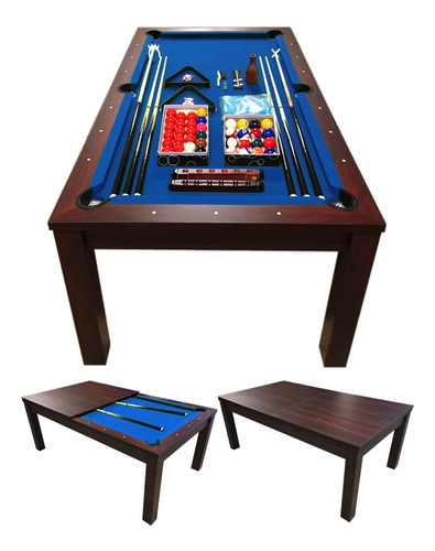 Mesa Billar Modelo Blue Sky Snooker Accesorio Completo