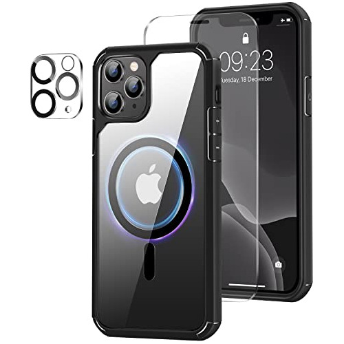 Funda Magnetica Para iPhone 11 Pro Max Negro Plastico