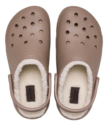Zueco Crocs Mujer Lined Chiporro Platform Café Crocs