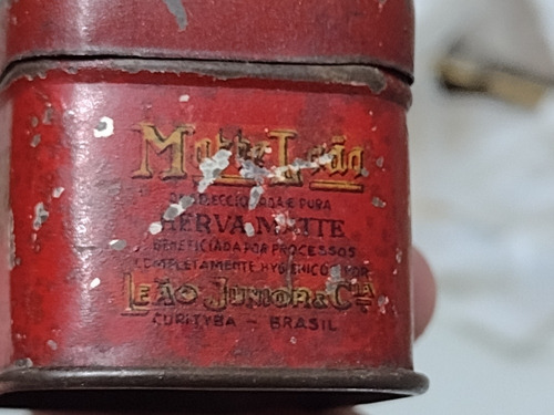 4 Latas Antigas Mini Matte Leão Farmácia Coralit Delco Lote