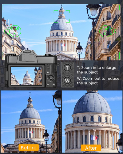 Cámara Digital Vjianger 2024 Upgrade 56mp 4k Para Fotografía