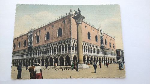 Postal Italia Venecia Palazio Ducale Antigua '5