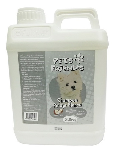 Shampoo Pets & Friends Para Perros Higiene Mascotas 5 Litros