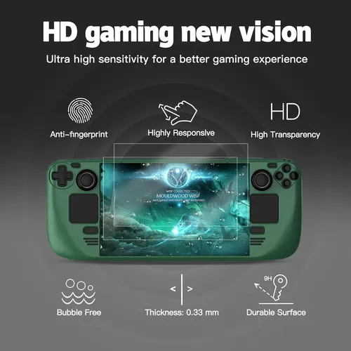 Capa Steam Deck Bibuks Oled Com Suporte E Protetores De Tela