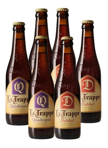 Imagen 1 de 9 de Cerveza Trapense La Trappe Pack X6 Botella 330 Ml. 