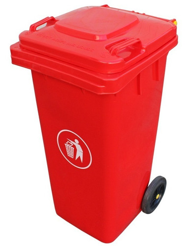 Contenedor Basura 120 Lts Rojo