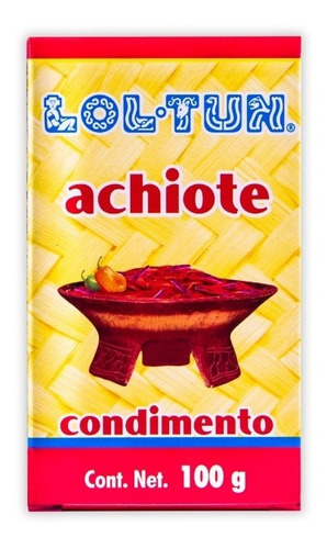 Achiote Lol-tun Caja Con 22 Paq De 100 Gr