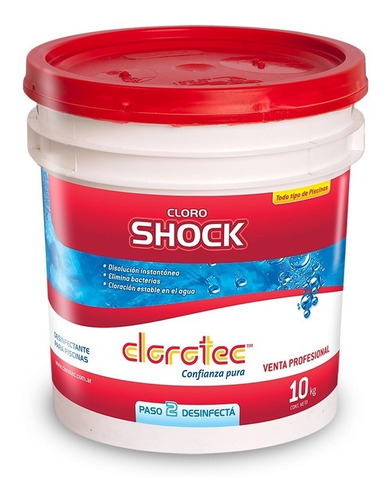 Cloro Shock Instantáneo Clorotec X 10 Kg