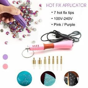 Envio Gratis Aplicador De Strass Y Gemas Termoadhesivas Electrico 220v + Lapiz Magico