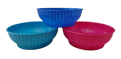 Ensaladera N°5 Bowl Redondo Diametro 25 Cm Colores Grande