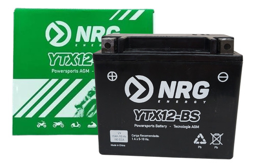 Bateria Para Moto Nrg Ytx12-bs 