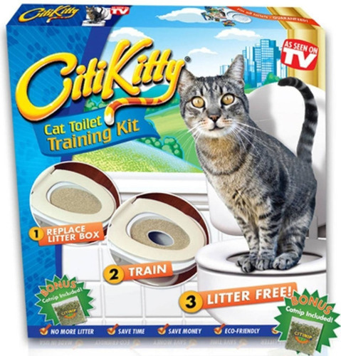 Kit Entrenamiento Baño Para Gatos City Kitty