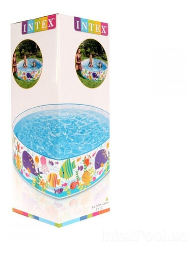 Pileta Rígida Para Niños Intex Juego De Océano 183 X 38 Cm P