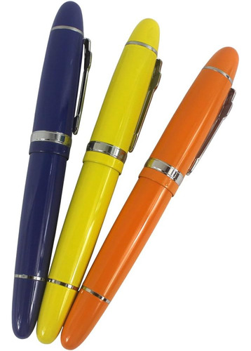 3 Bolígrafos Jinhao 159 Barril Grande 3 Colores (azul, Juego