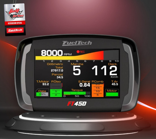 Fueltech Ft450 Com Chicote 6m + Brindes + 12x Sem Juros