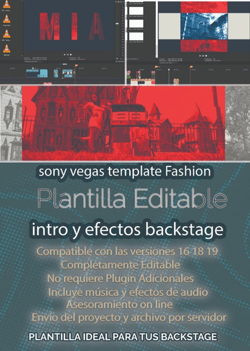 Template Editable Plantilla Fashión Sony Vegas  16 17 18 19 