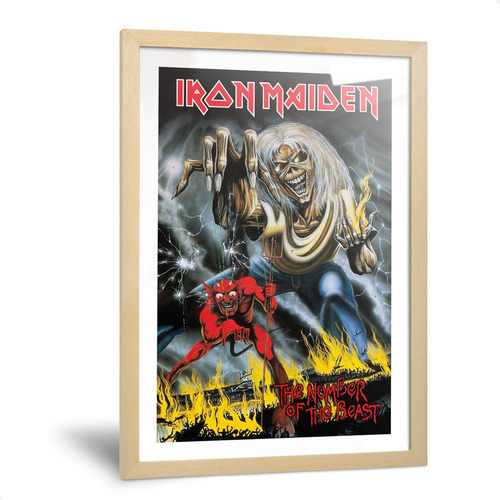 Cuadros Iron Maiden Heavy Metal Rock Enmarcado 20x30cm