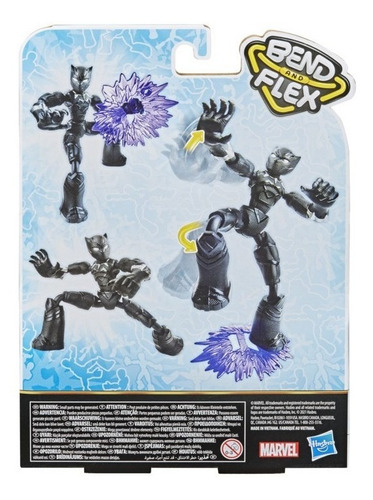 Imagem 3 de 6 de Avengers Bend & Flex Pantera Negra - Hasbro E7868