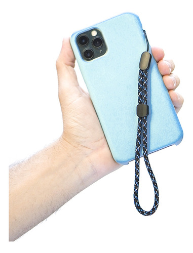 Alça P/ Capinha De Celular Phone Leash Migs Resistente Blue