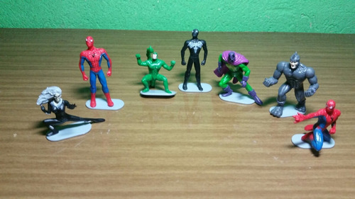 Miniaturas Homem Aranha, Marvel, Conjunto Com 7 Miniaturas