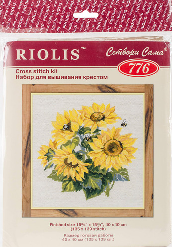 Riolis Kit Punto Cruz Contado Girasol Unidad