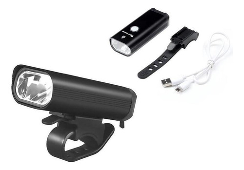 Farol Lanterna Dianteris Para Bicicleta Usb 400 Lumes