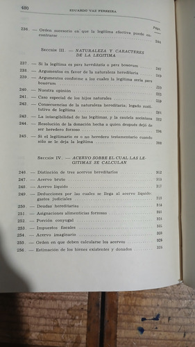 Tratado De Las Sucesiones Tomo2 Vaz Ferreira (Usado)