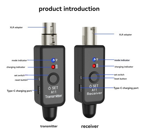 Sistema Inalámbrico Crystally-micphone Wireless Trans