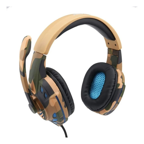 Diadema Auricular Gamer Semiprofesional Camuflaje Usb X2plug