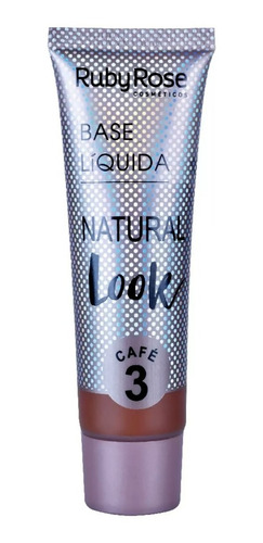 Base Líquida Natural Look Ruby Rose Café 3