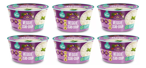 Sopa Instantánea Vegana Sin Gluten Veggie Zero Soup 6 Pack