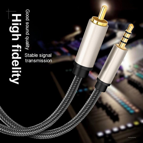 L Jack De 3,5 Mm A Rca Macho Nylon Trenzado For 1m