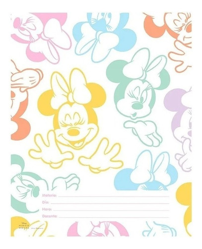Separador De Materia Escolar Mooving 6 Hojas Minnie Mouse