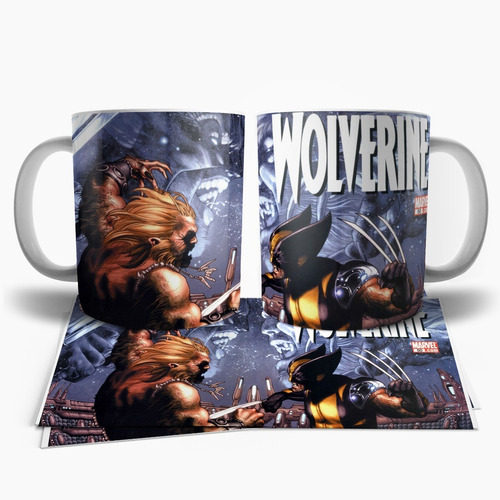 Wolverine Sabretooth Logan Taza Tu Propio Estilo