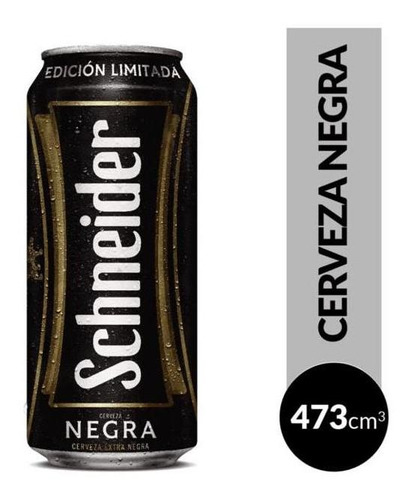 Cerveza Schneider Negra Lata 473ml Pack X6 - Fullescabio