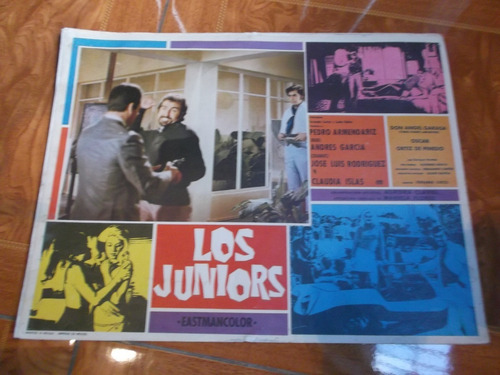 Antiguo Lobby Card De Oscar Ortiz De Pinedo En Los Juniors!