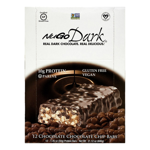 Nugo Barra De La Nutrición Chocolate Chip 1.76 Oz 12 Count