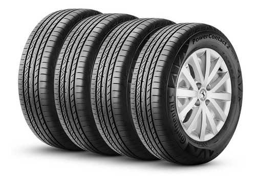 Kit 4 Pneus 195/65r15 Continental Powercontact 2 91h