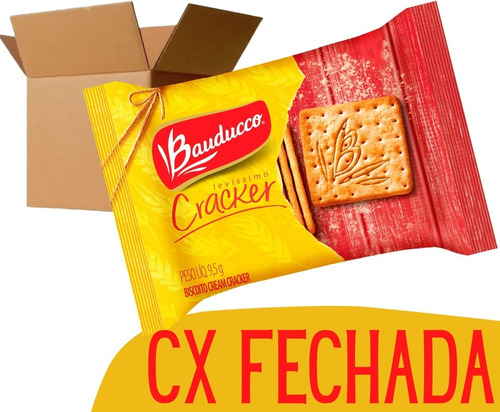 370 Sachês Biscoito Bauducco Cream Cracker Envelopados