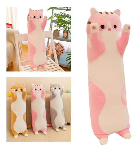 Almohada Larga Para Dormir Lindo Rosa 70 Cm Rosa 70 Cm Multi