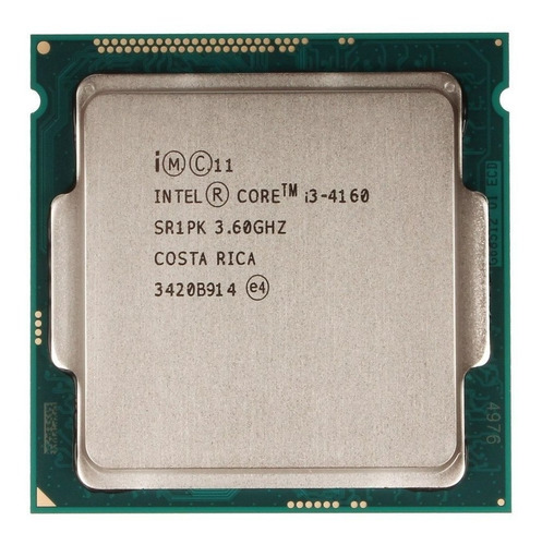 Core I3 4160 Lga 1150 3.60 Ghz 3mb Cache Testado E Garantia!