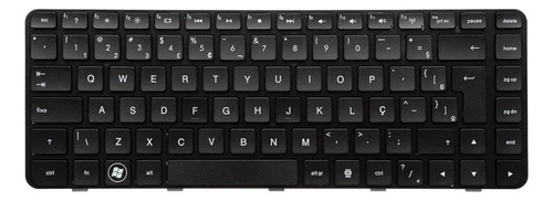 Teclado Para Notebook Hp Pavilion Dv5-2112br Preto Abnt2 Marca Bringit Idioma Português Brasil