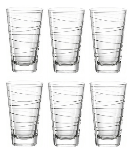 Pack X 6 Vasos Vidrio Agua Ibiza 470ml  Bebidas Gaseosas 