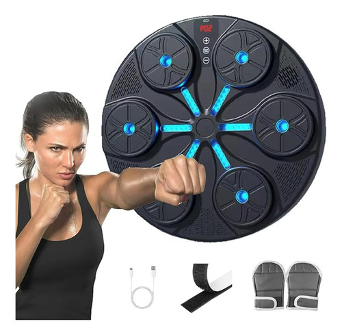 Maquina Boxeo Inteligente Musical Entrenamiento Guantes Veoquiero