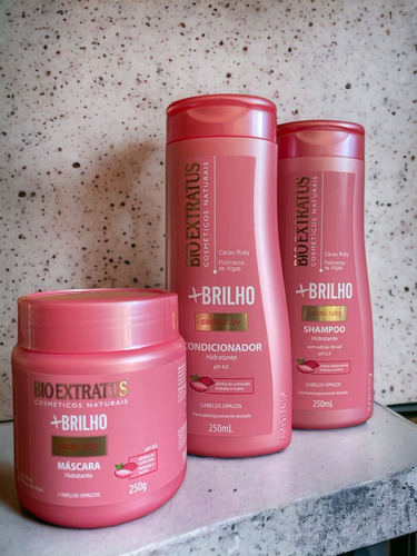 Kit Bio Extratus 1shampoo 1 Con 1 Mas Hid Mais Brilho 250 Ml