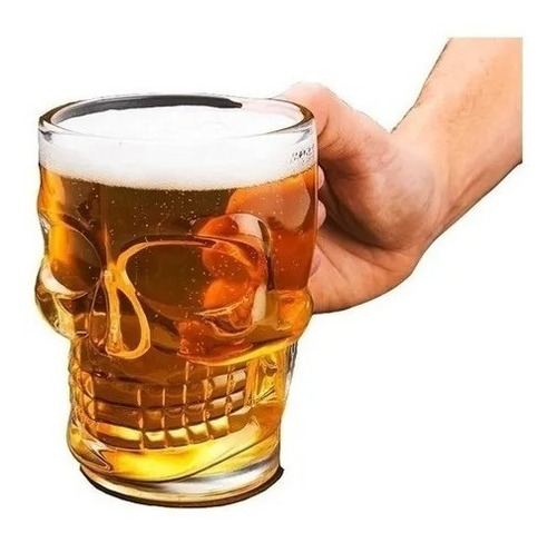 Set 6 Vaso Cervecero 540ml Estilo Calavera Shopero