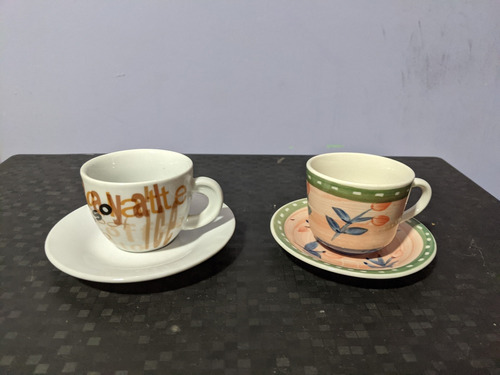 Juego De Tazas De Café En Dos Modelos De 6 Unidades Cada Uno