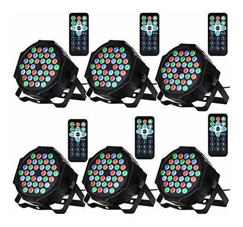 Lunsy Luces De Dj, 36 Luces Led Activadas Por Sonido, Contr