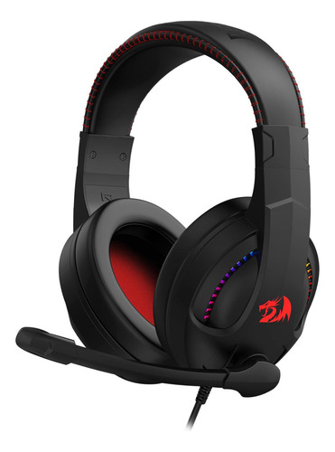 Headset Redragon Cronus Rgb 40 Mm Usb E P3 Preto - H211-rgb